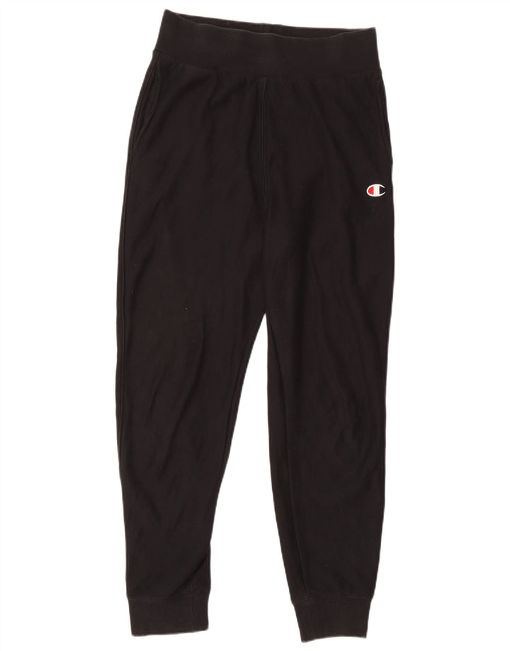 Champion Mens Tracksuit Trousers Joggers Medium  Black Cotton