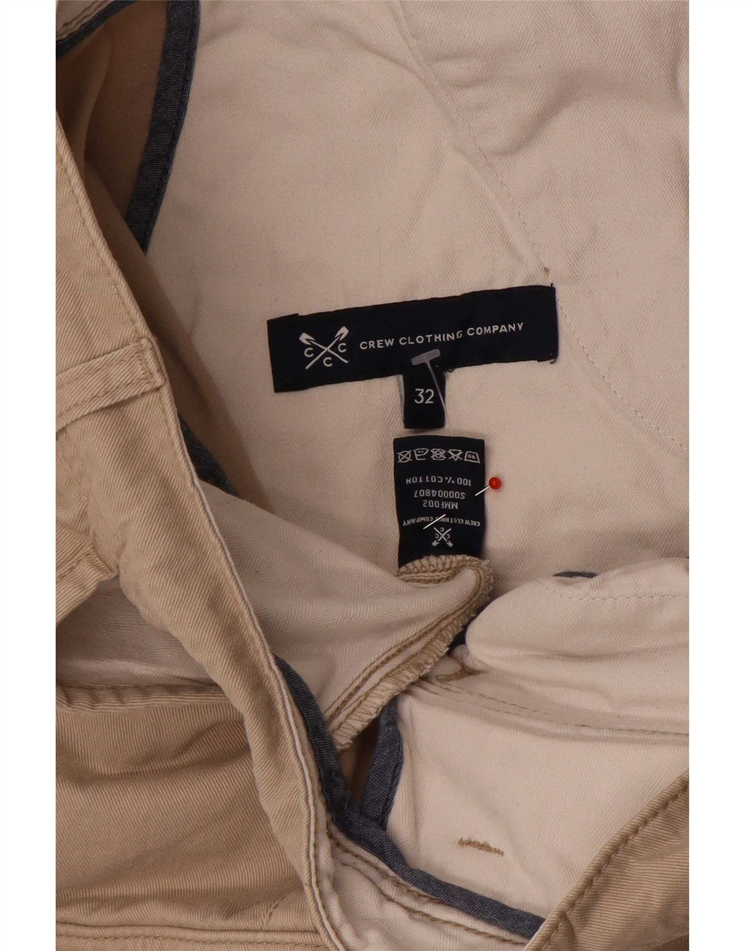 Crew Clothing Mens Cargo Shorts W32 Medium Beige Cotton