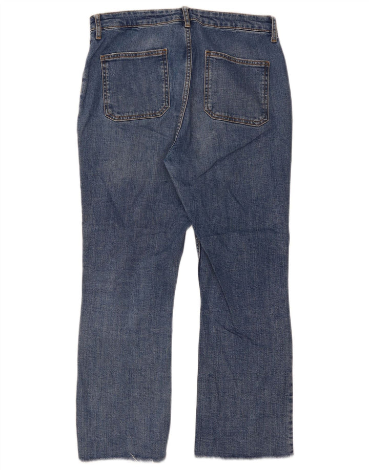 ZARA Womens Straight Jeans EU 42 Large W32 L27 Blue Cotton
