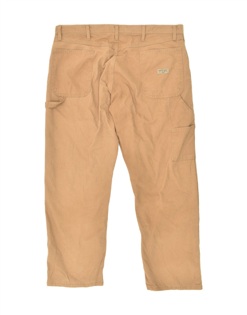 WRANGLER Mens Straight Cargo Trousers W40 L30 Beige Vintage Wrangler and Second-Hand Wrangler from Messina Hembry 