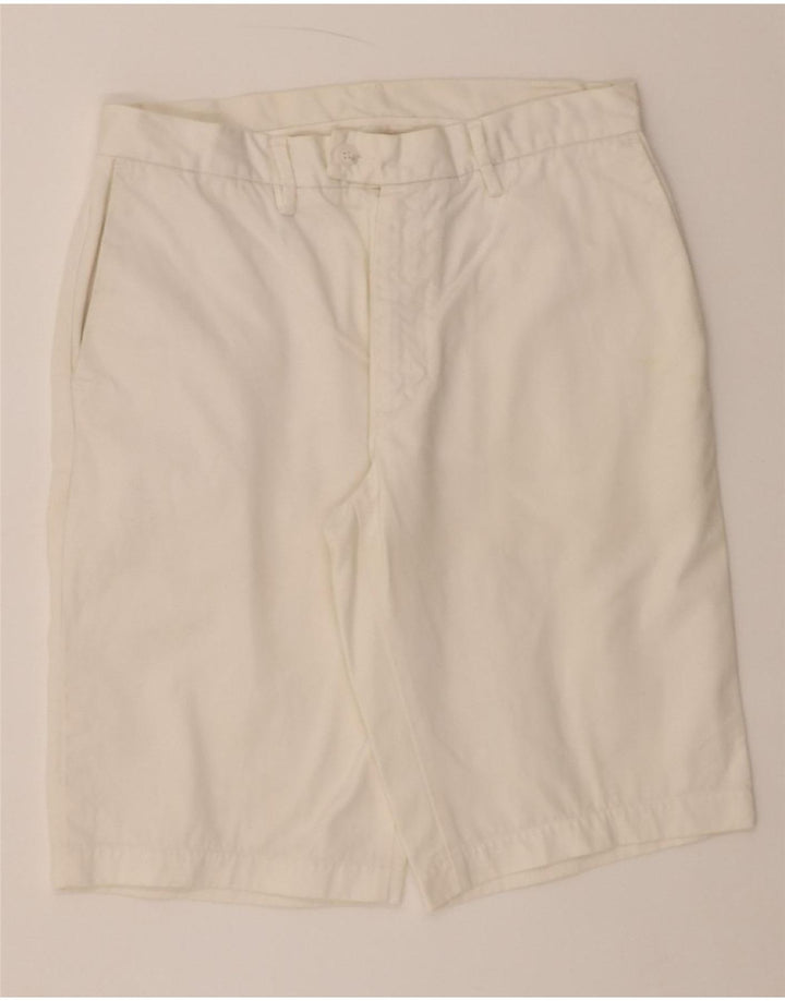 BENETTON Mens Chino Shorts IT 48 Medium W30  White Cotton Vintage Benetton and Second-Hand Benetton from Messina Hembry 