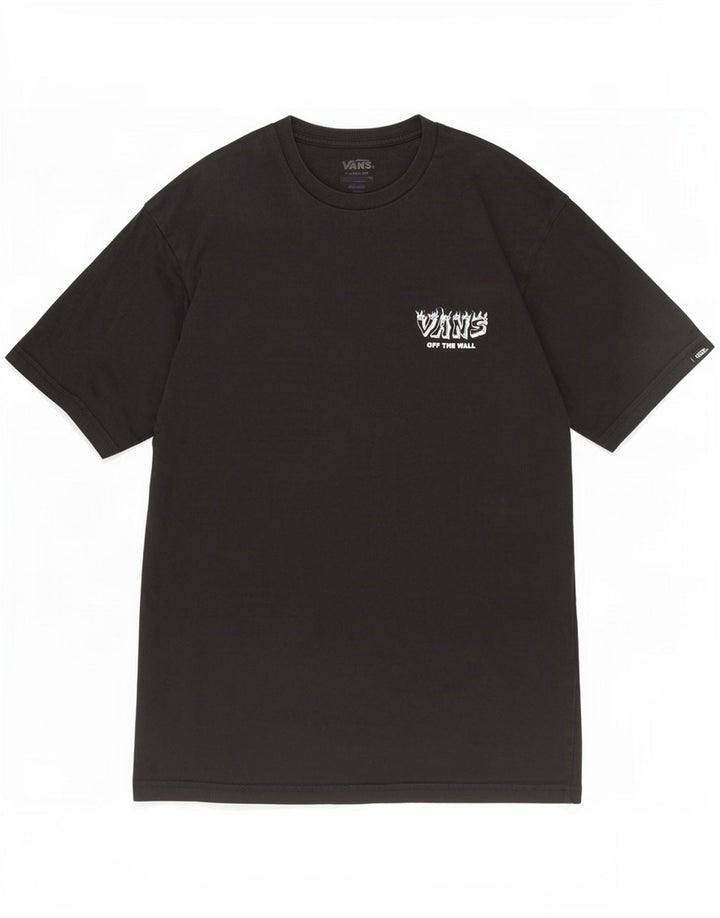 Vans Mens Classic Fit Graphic T-Shirt Top Medium Black Cotton
