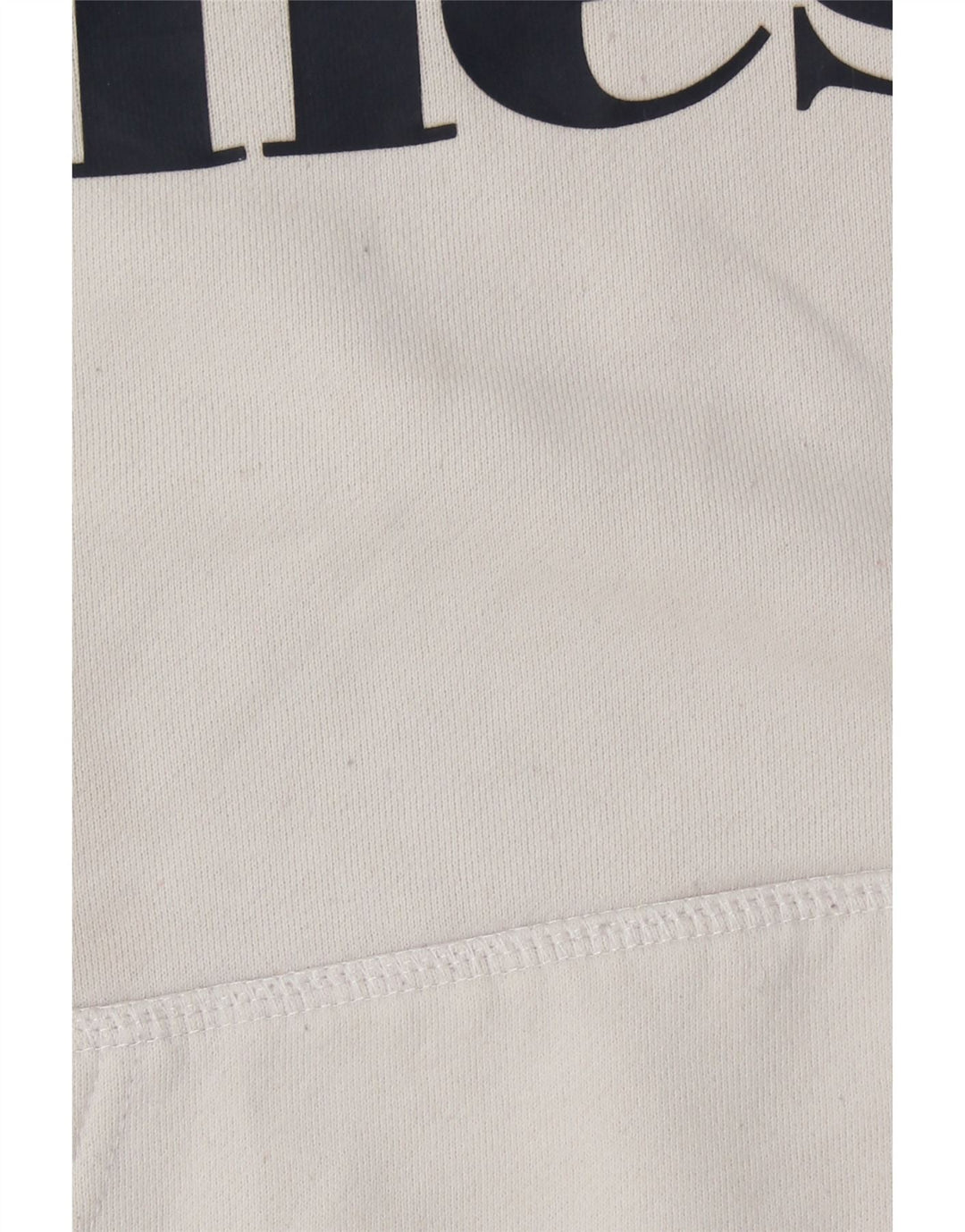 ELLESSE Womens Oversized Graphic Hoodie Jumper UK 14 medium White Cotton Vintage Ellesse and Second-Hand Ellesse from Messina Hembry 