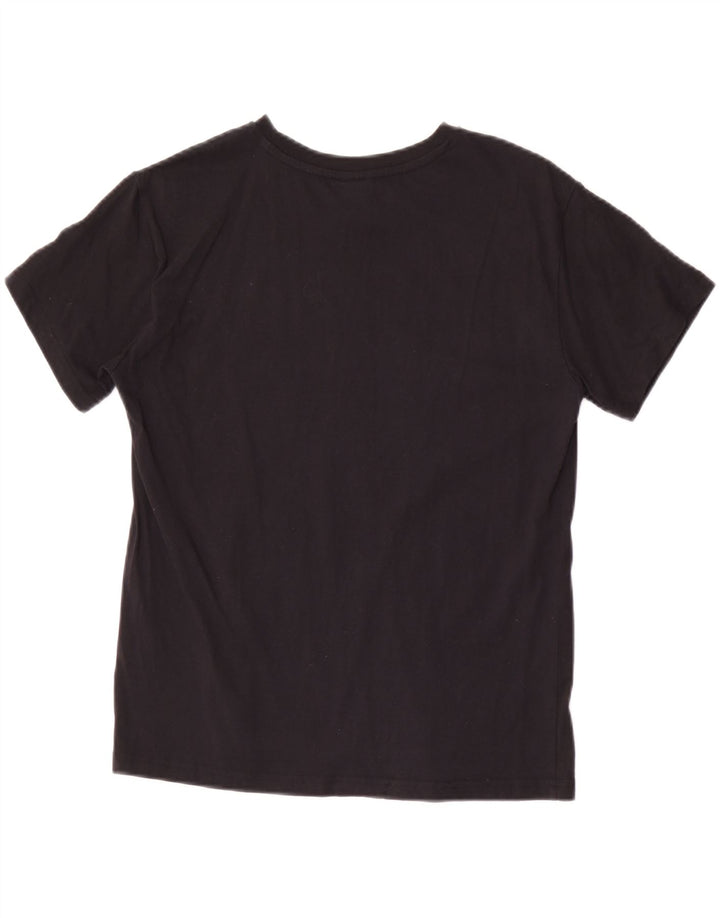 Champion Womens T-Shirt Top UK 12 Medium Black