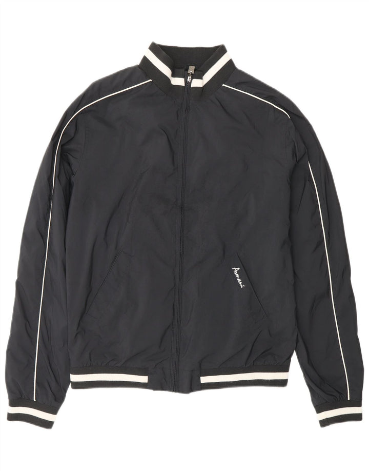 ARMANI TEEN Boys Bomber Jacket 15-16 Years Black Polyester