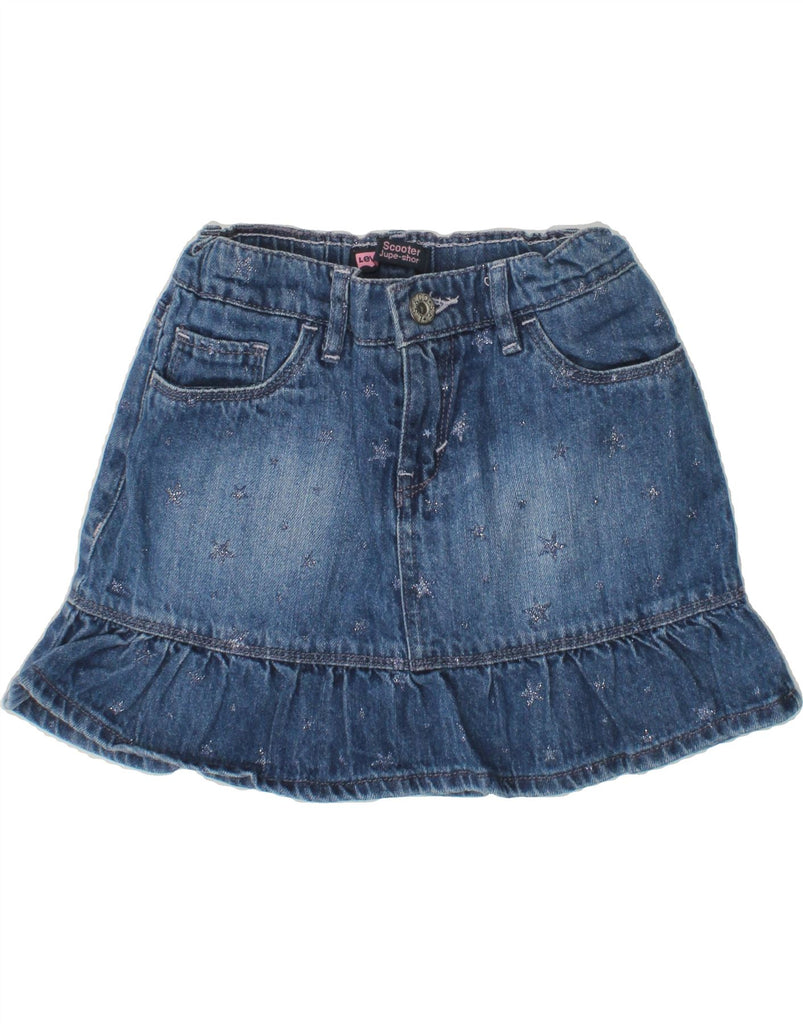 LEVI'S Girls Short Denim Skirt 7-8 Years W20  Blue Cotton | Vintage Levi's | Thrift | Second-Hand Levi's | Used Clothing | Messina Hembry 