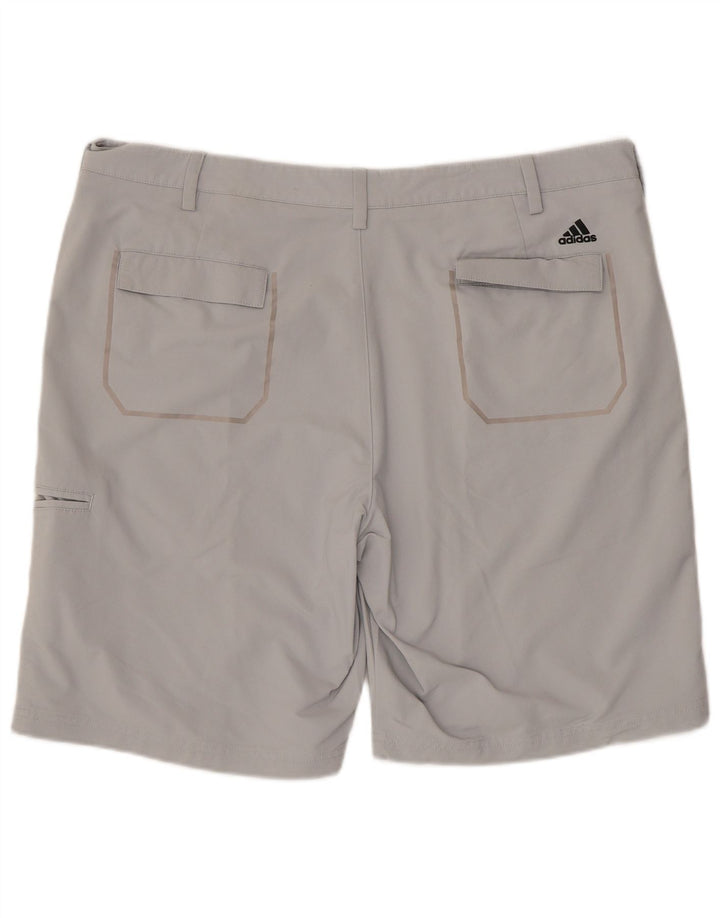 Adidas Mens Cargo Shorts W38 XL Grey Polyamide
