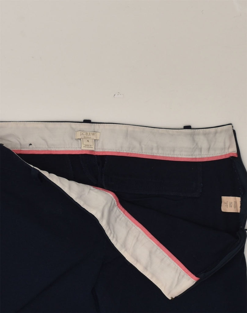 J. CREW Womens Stretch Slim Casual Trousers US 4 Small W25 L24  Navy Blue | Vintage J. Crew | Thrift | Second-Hand J. Crew | Used Clothing | Messina Hembry 