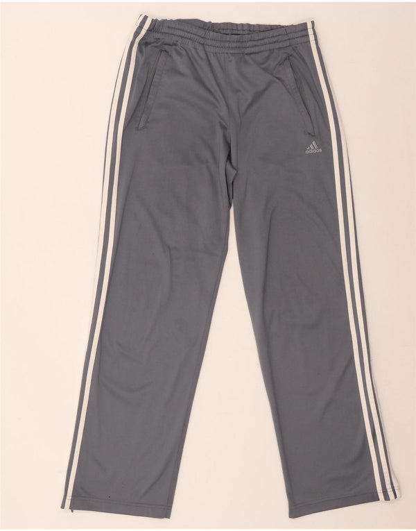 Adidas Mens Tracksuit Trousers Small Grey Polyester