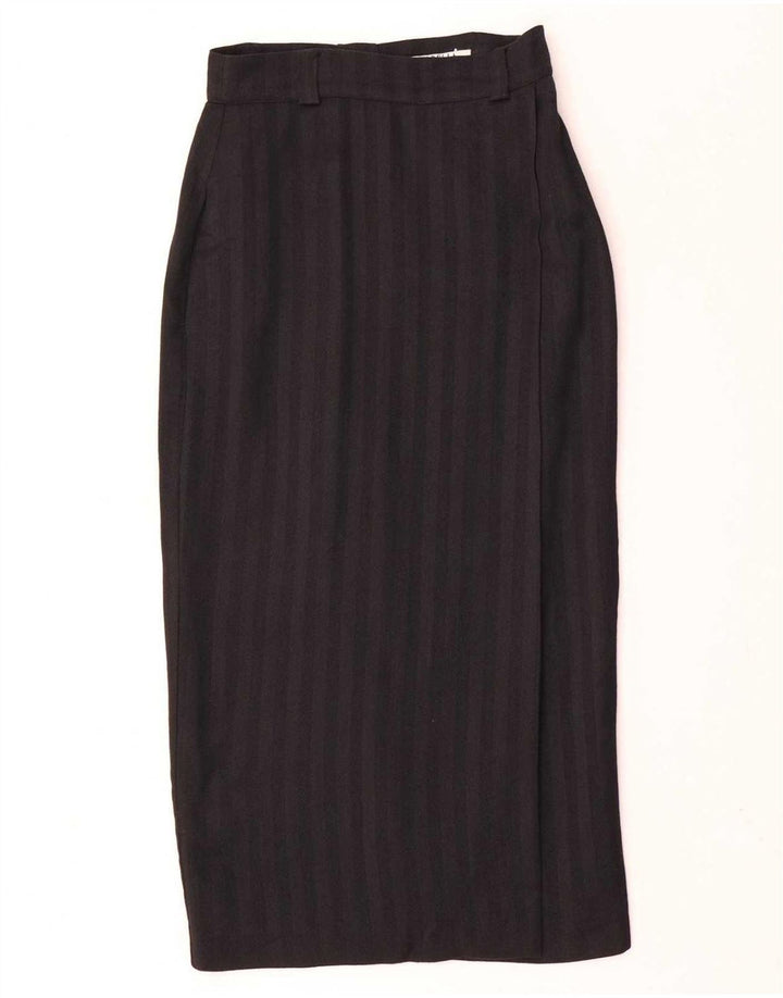 Marella Womens 4 Button 2 Piece Skirt Set UK 10 Small W26 Black Striped