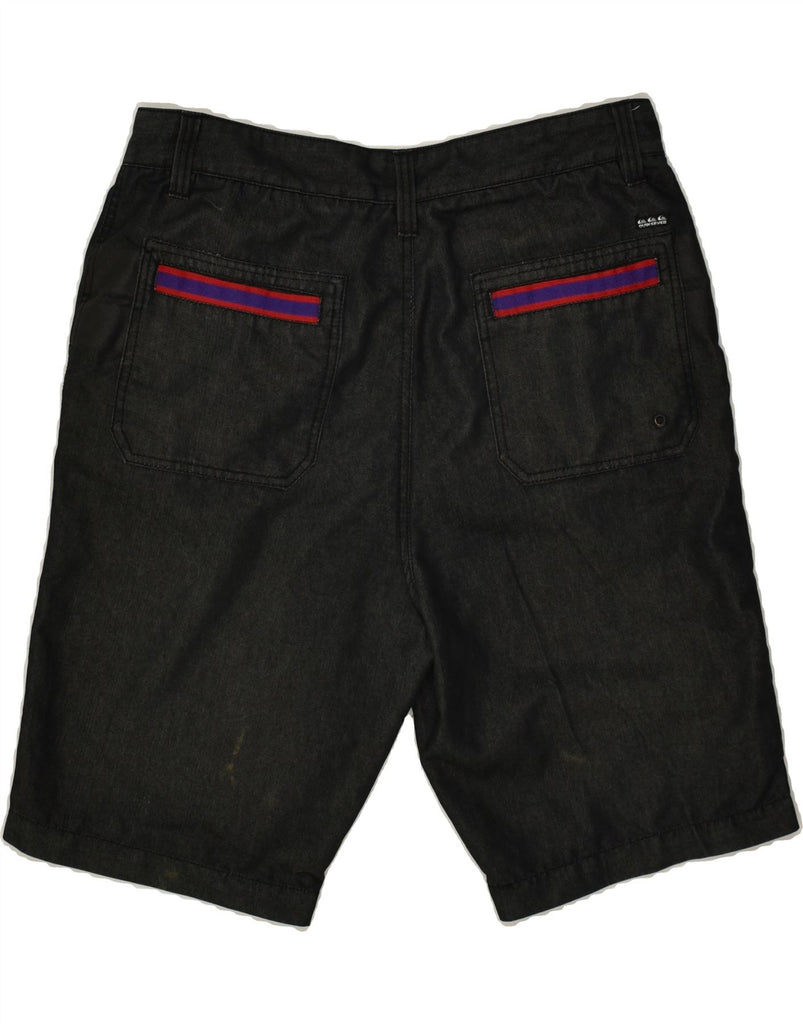 QUIKSILVER Mens Chino Shorts W34 Large  Black Striped Cotton Vintage Quiksilver and Second-Hand Quiksilver from Messina Hembry 