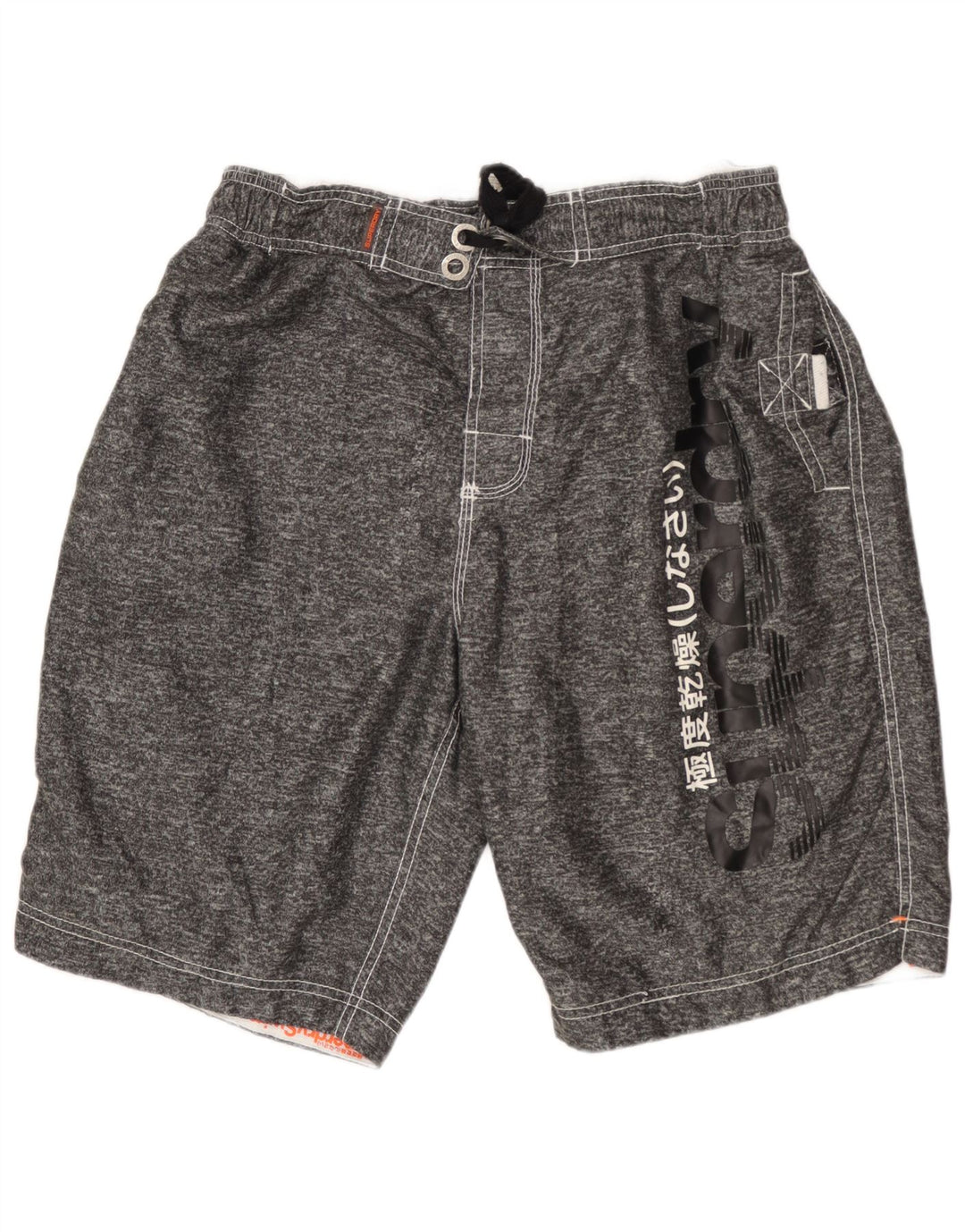 Superdry Mens Graphic Swimming Shorts XL  Grey Flecked Polyester