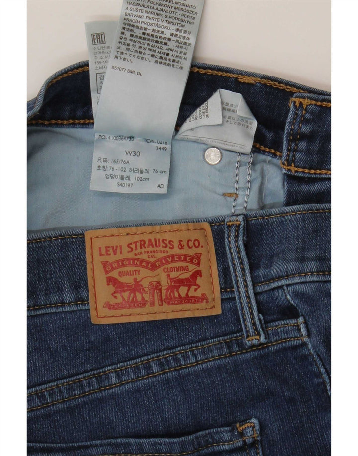 Levi's Womens Capri Jeans W30 L23 Blue Cotton