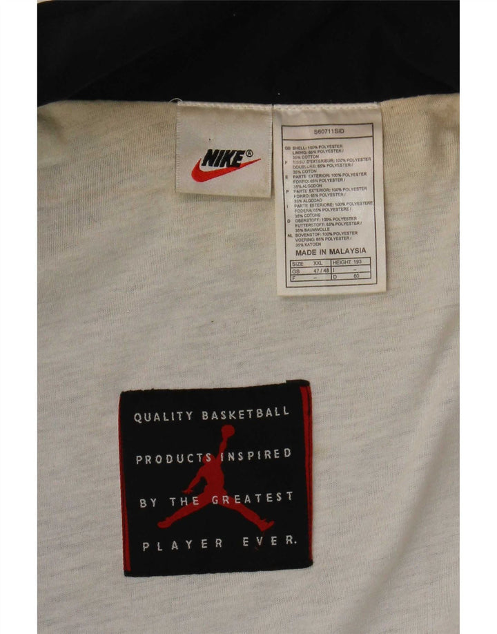 Nike Mens Bomber Jacket UK 47/48 2XL Black Colourblock Polyester