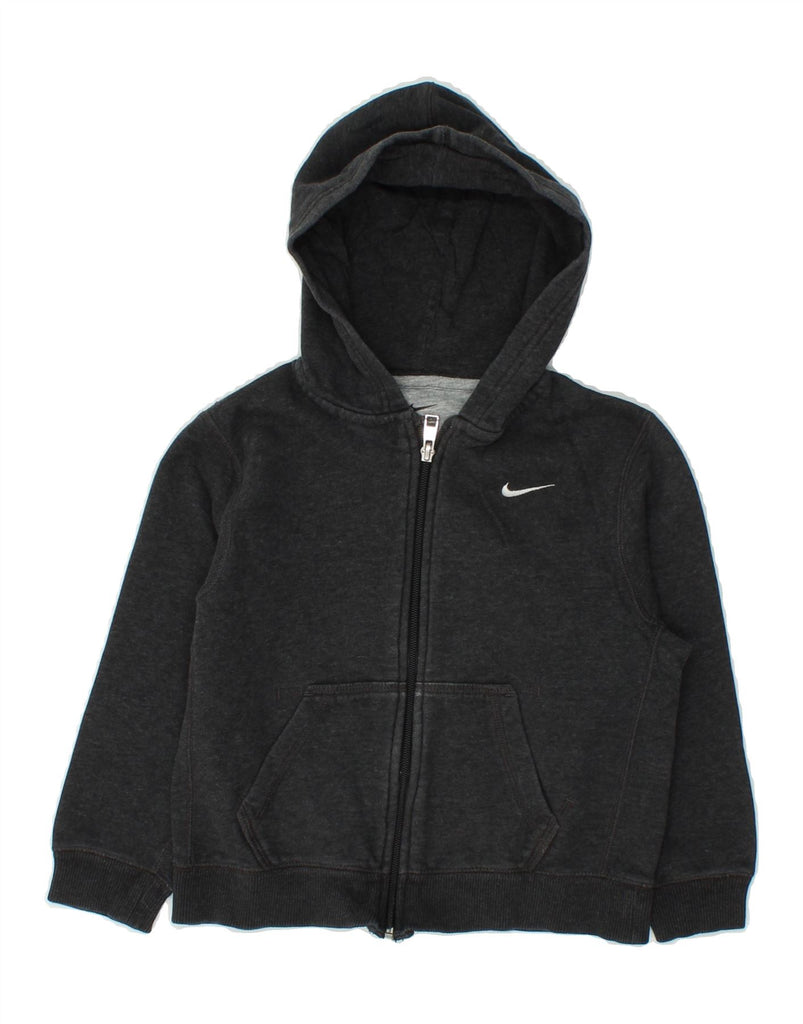 NIKE Boys Zip Hoodie Sweater 6-7 Years Large Grey Cotton | Vintage Nike | Thrift | Second-Hand Nike | Used Clothing | Messina Hembry 