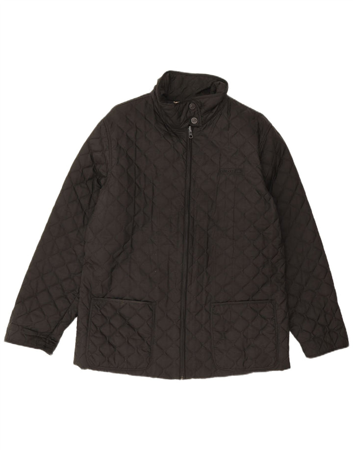 Ellesse Womens Quilted Jacket UK 14 Large Black