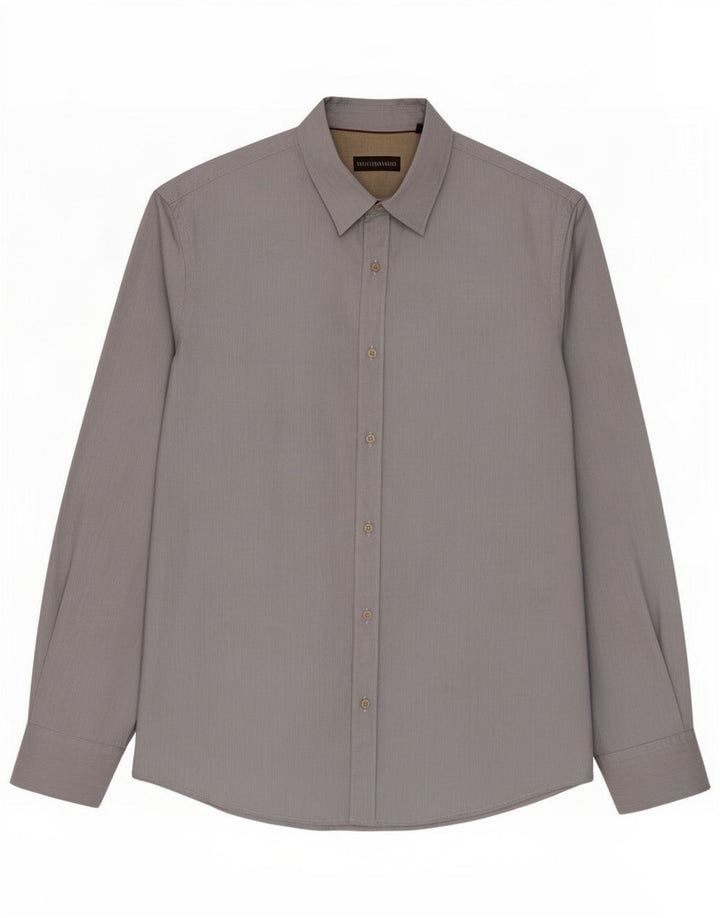 Trussardi Mens Shirt Size 42 Large Blue Cotton