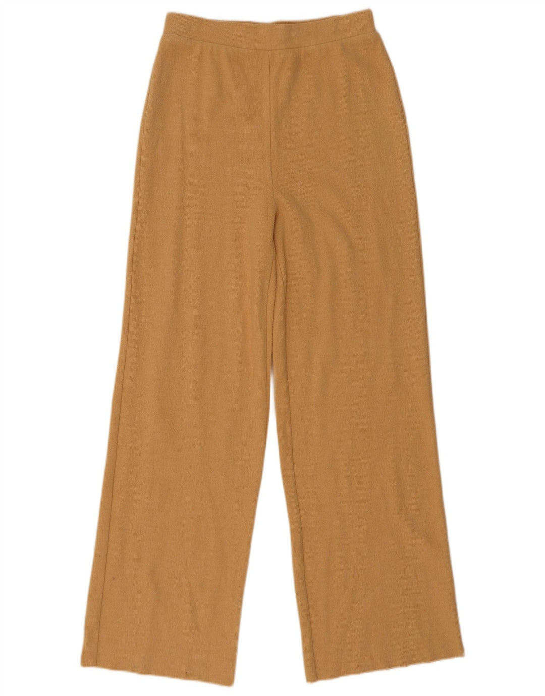 Zara Womens Tracksuit Trousers UK 8 Small Beige Cotton