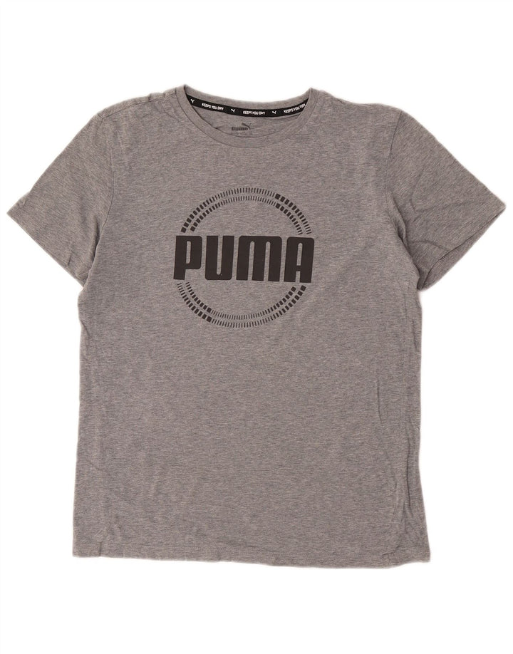 Puma Boys Graphic T-Shirt Top 15-16 Years Grey