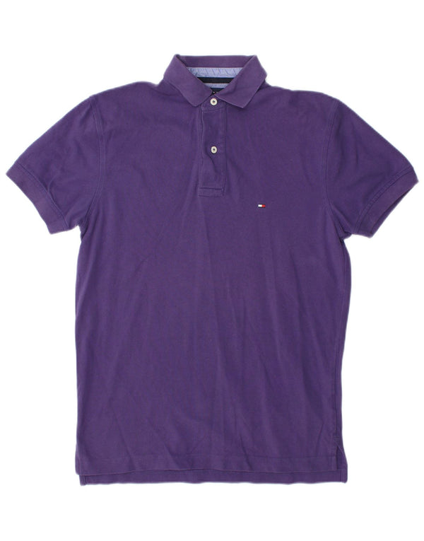 Tommy Hilfiger Mens Polo Shirt Small Purple Cotton