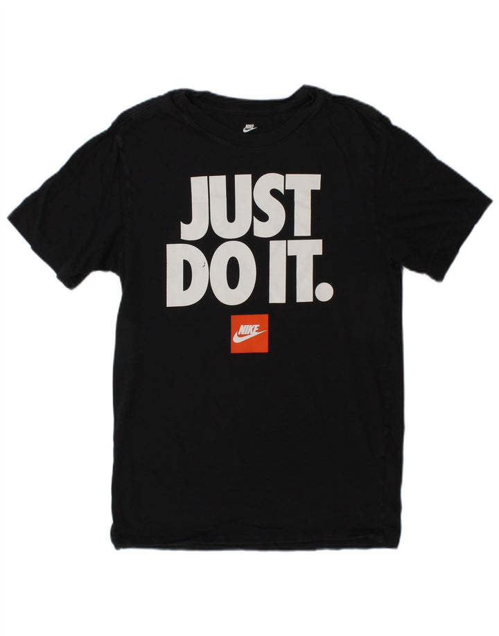 Nike Mens Graphic T-Shirt Top XS Black Cotton