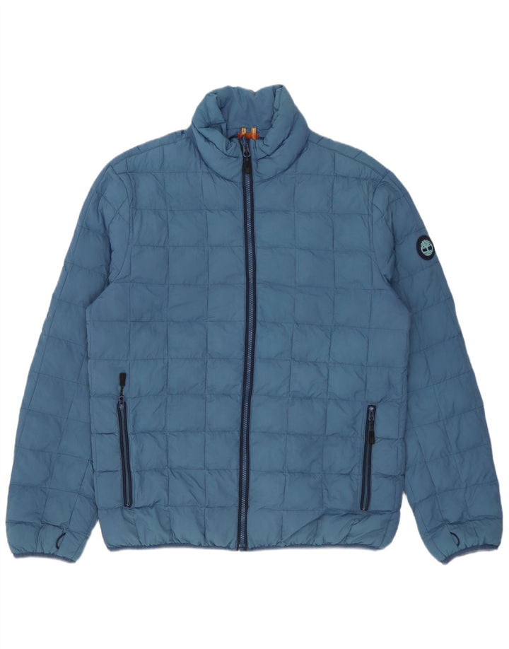 Timberland Mens Liner Padded Jacket UK 38 Medium Blue Nylon