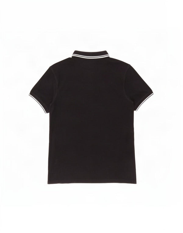 Fred Perry Mens Polo Shirt Medium Black Cotton