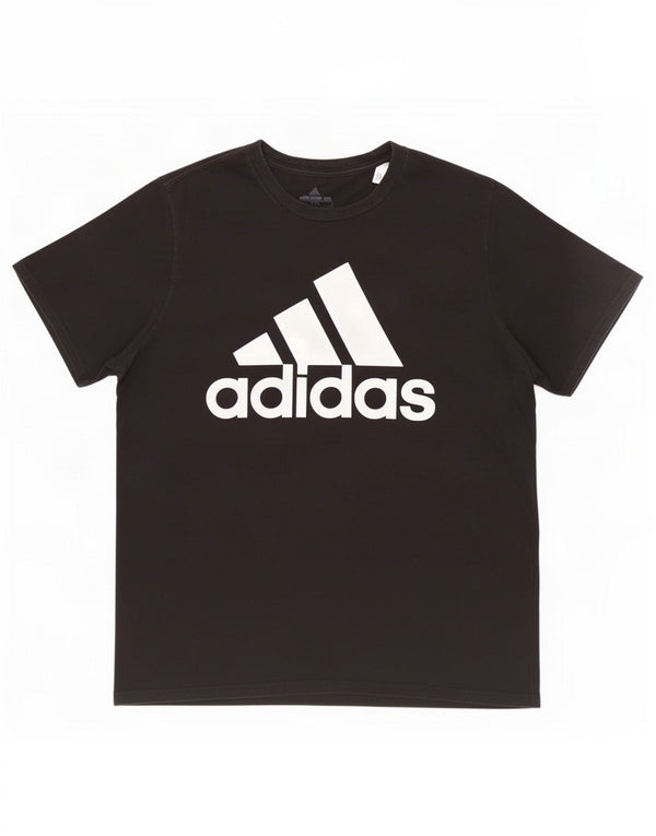 Adidas Mens Graphic T-Shirt Top Large Black Cotton