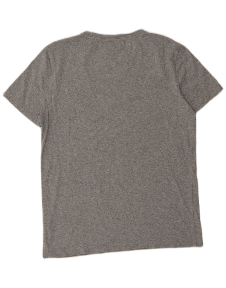 Tommy Hilfiger Mens T-Shirt Top Large Grey Flecked Cotton