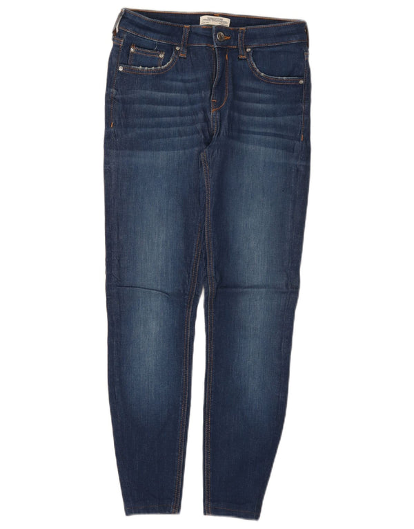 Zara Womens Skinny Jeans EU 34 2XS W24 L25 Blue Cotton