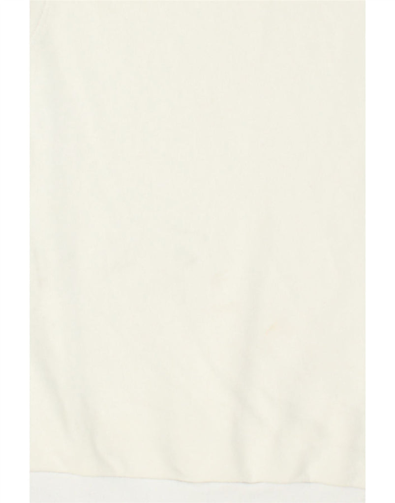 OASIS Mens Sleeveless Sweatshirt Jumper UK 10 Small White Cotton | Vintage Oasis | Thrift | Second-Hand Oasis | Used Clothing | Messina Hembry 