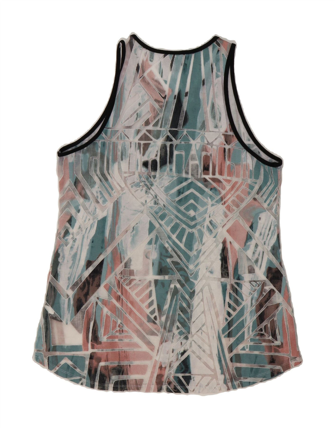 MOSSIMO Womens Vest Top UK 18 XL Multicoloured Geometric Rayon Vintage Mossimo and Second-Hand Mossimo from Messina Hembry 