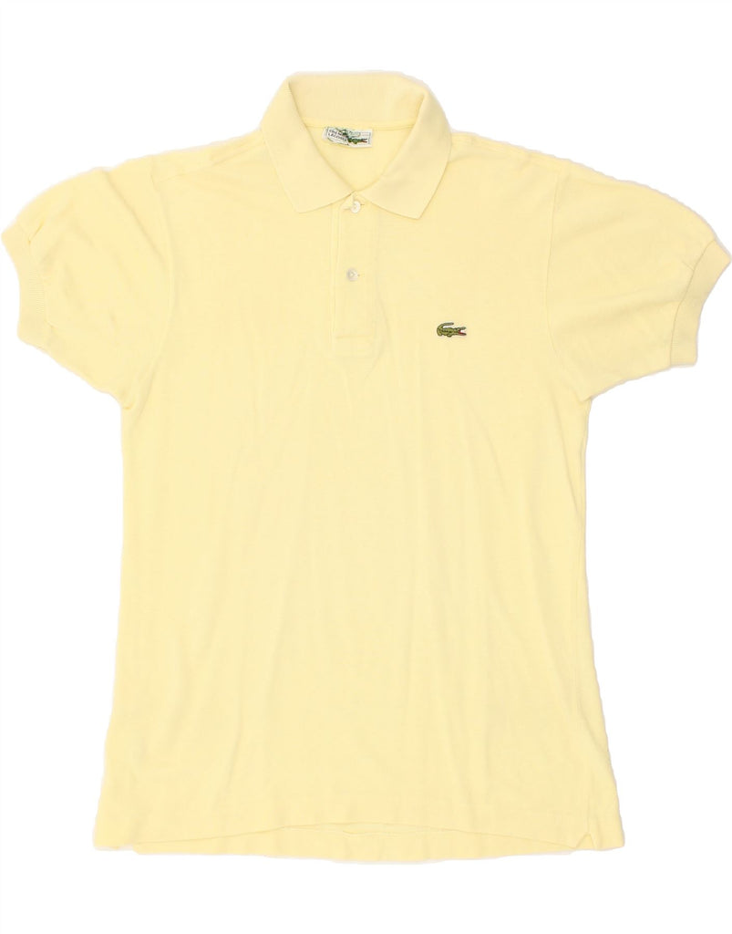 LACOSTE Mens Polo Shirt Size 3 Small Yellow Cotton | Vintage Lacoste | Thrift | Second-Hand Lacoste | Used Clothing | Messina Hembry 