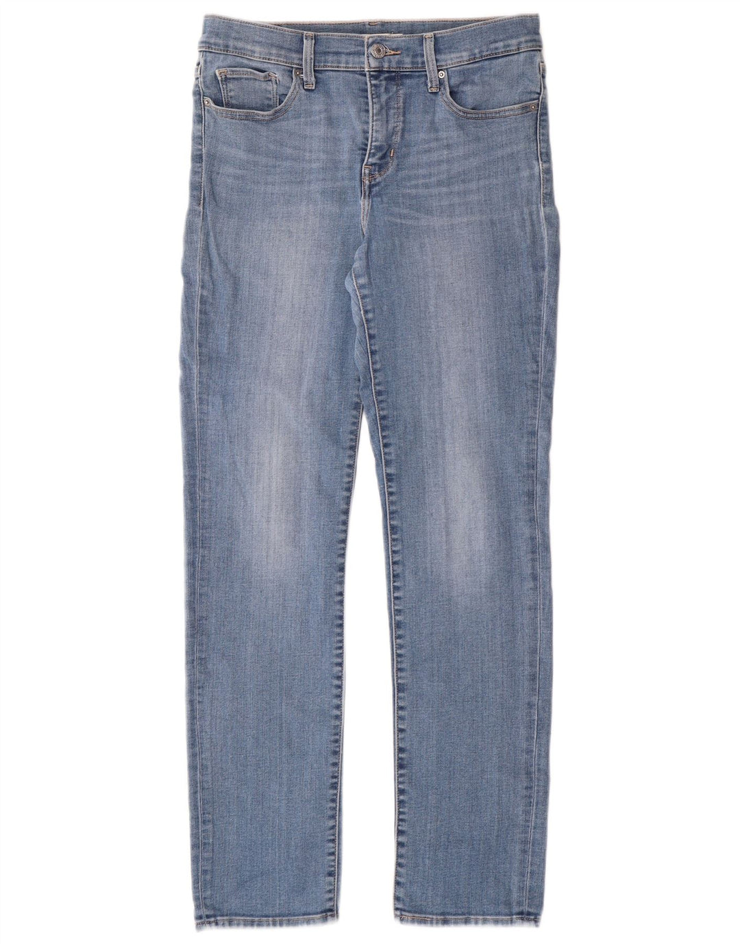 Levi's Womens Straight Jeans W29 L30 Blue Cotton