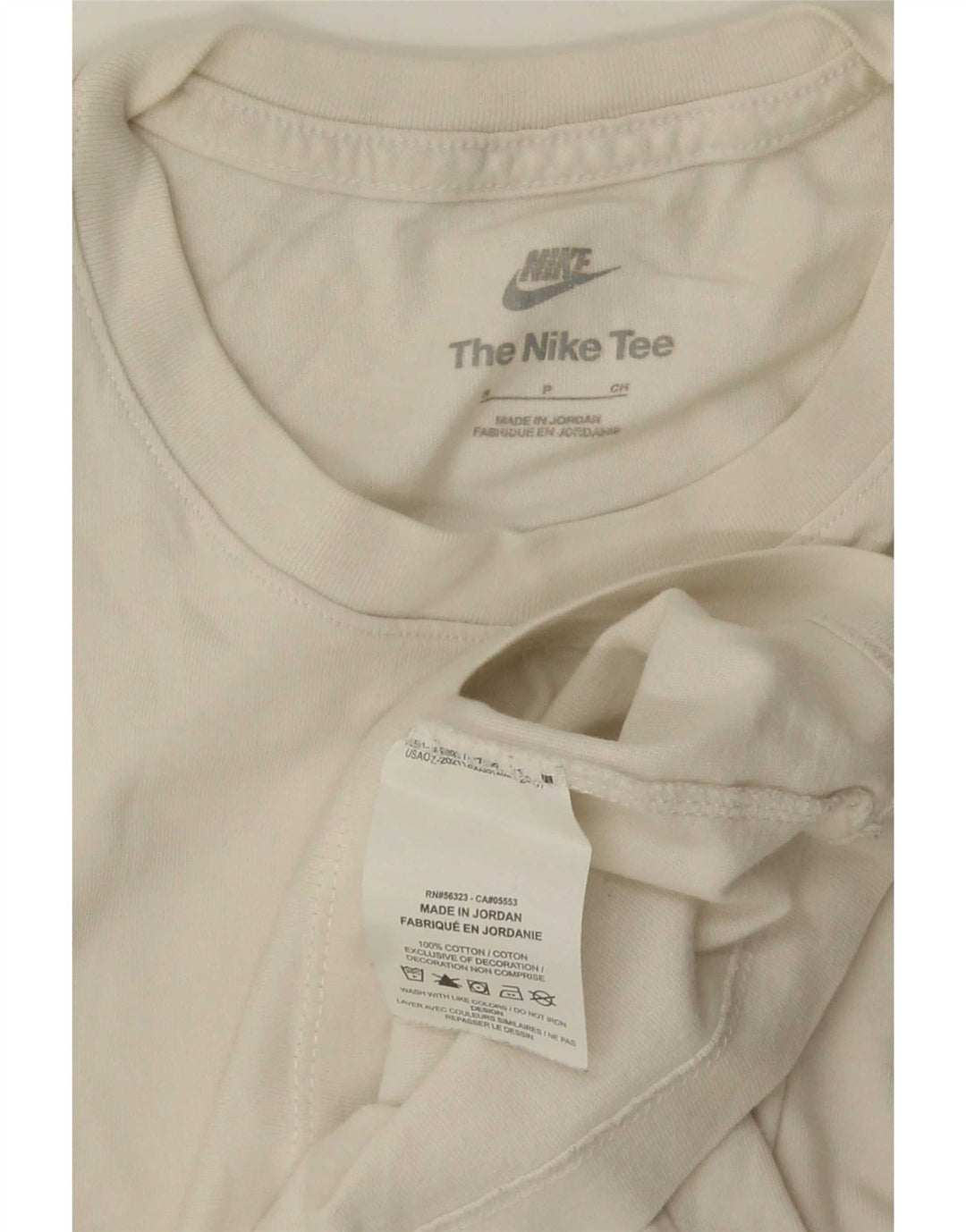 Nike Mens T-Shirt Top Small White Cotton