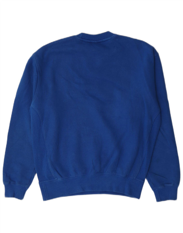 Zara Mens Loose Fit Sweatshirt Jumper Small Blue Cotton