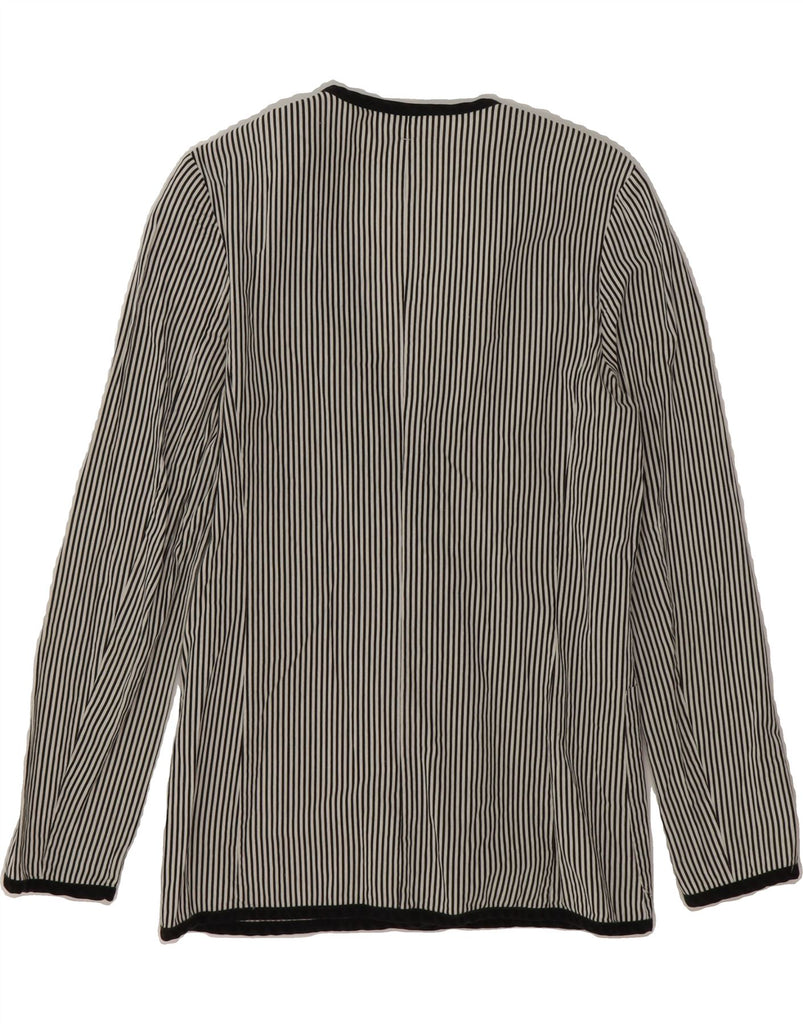 MIMMINA Womens Double Breasted Blazer Jacket UK 12 Medium Black Striped Vintage MIMMINA and Second-Hand MIMMINA from Messina Hembry 