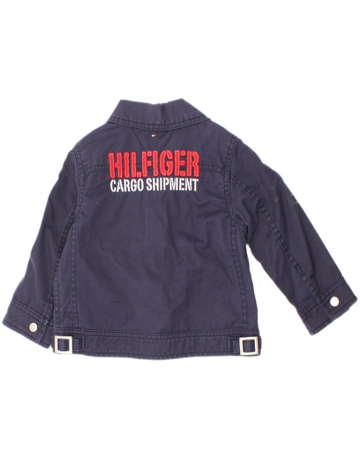 Tommy Hilfiger Baby Boys Graphic Bomber Jacket 18-24 Months Navy Blue
