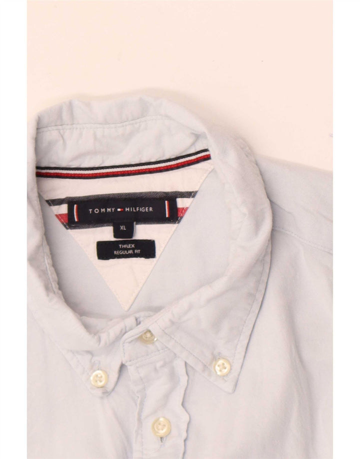 Tommy Hilfiger Mens Regular Fit Shirt XL Blue