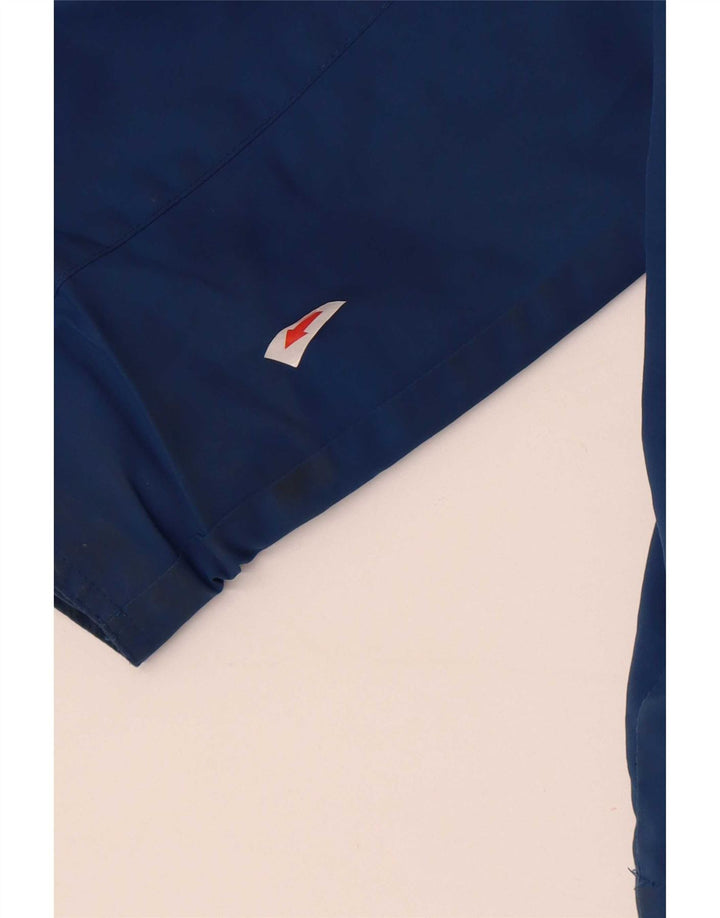 Mountain Essentials Mens Hooded Rain Jacket UK 46 3XL Blue Nylon