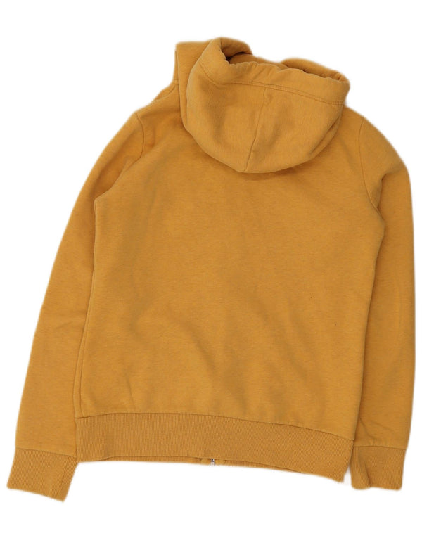 Superdry Womens Zip Hoodie Sweater UK 6 XS Yellow
