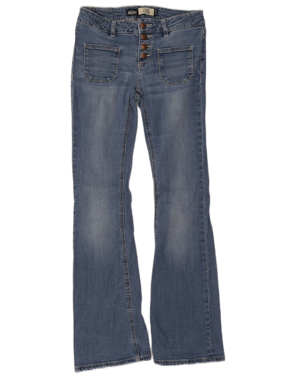 Superdry Womens Zadie Flared Jeans W26 L30 Blue Lyocell