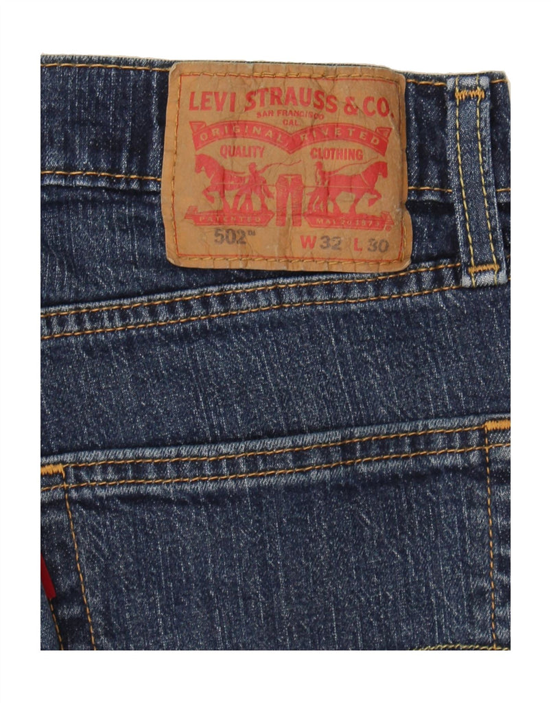 LEVI'S Mens 502 Straight Jeans W32 L30 Blue Cotton Vintage Levi's and Second-Hand Levi's from Messina Hembry 