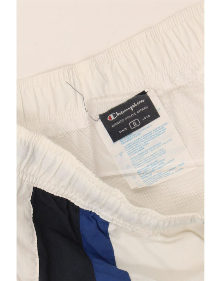 CHAMPION Mens Swimming Shorts Small White Colourblock Polyamide Vintage Champion and Second-Hand Champion from Messina Hembry 