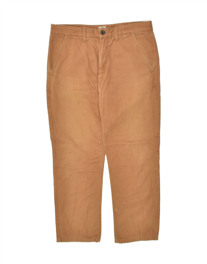 TIMBERLAND Mens Straight Chino Trousers W33 L26 Brown Cotton | Vintage Timberland | Thrift | Second-Hand Timberland | Used Clothing | Messina Hembry 