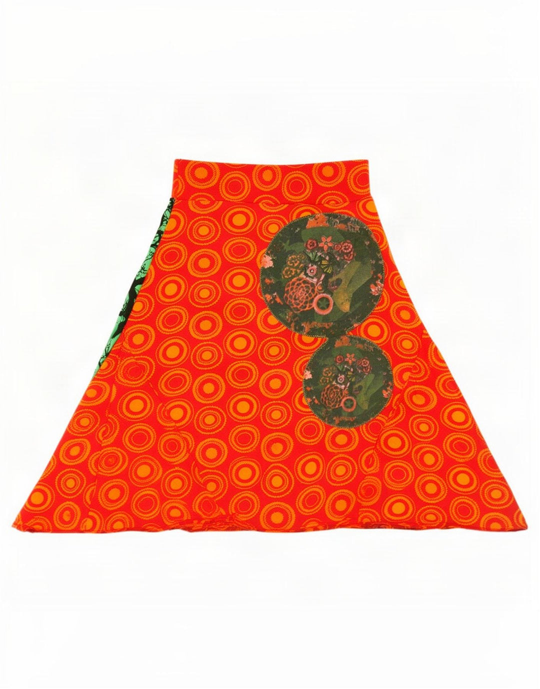Desigual Womens Abstract Pattern A-Line Skirt Medium W26 Multicoloured