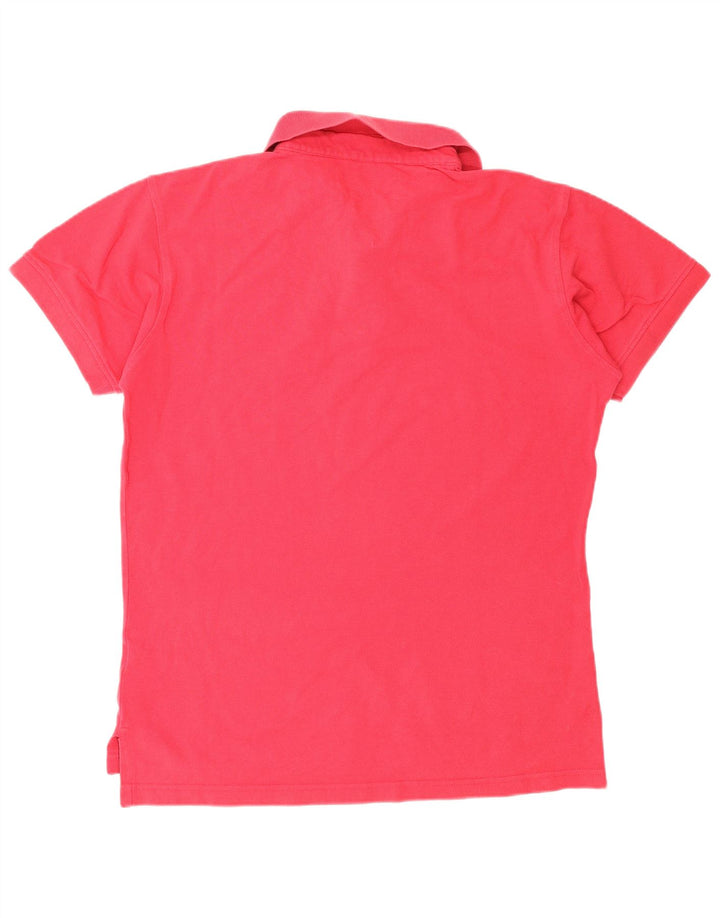 Tommy Hilfiger Mens Polo Shirt Medium Pink Cotton