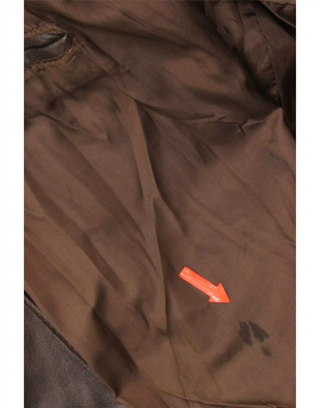 Vintage Mens Leather Jacket UK 42 XL Brown Leather