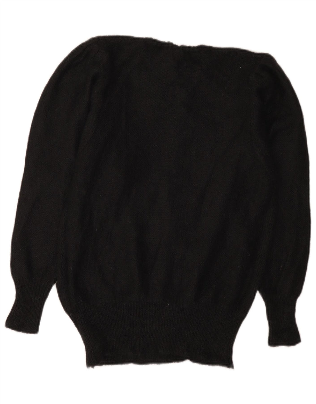 Vintage Womens Crew Neck Jumper Sweater IT 44 Medium Black