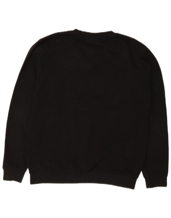 Fila Boys Graphic Sweatshirt Jumper 13-14 Years Black Cotton